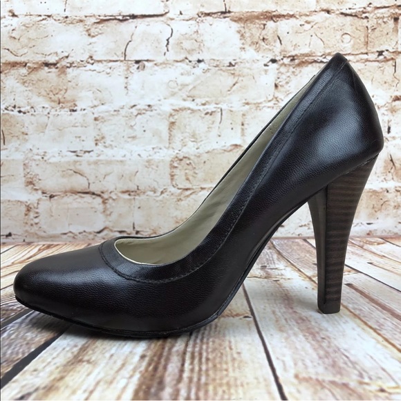 Fitzwell Shoes - Fitzwell Heels 8.5M Closed Toe Preston Brown Pumps